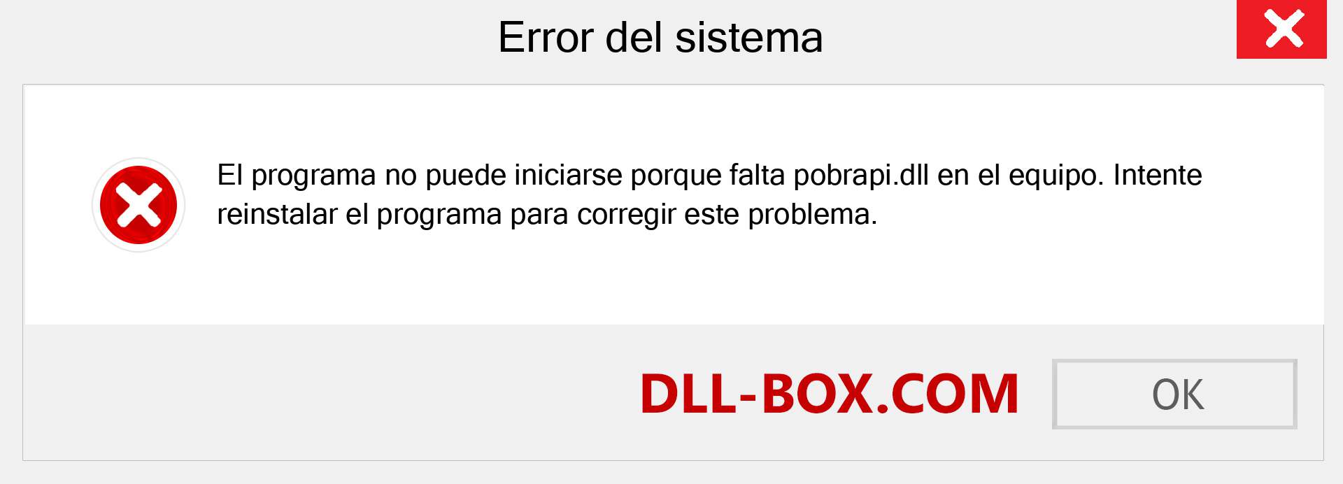 ¿Falta el archivo pobrapi.dll ?. Descargar para Windows 7, 8, 10 - Corregir pobrapi dll Missing Error en Windows, fotos, imágenes